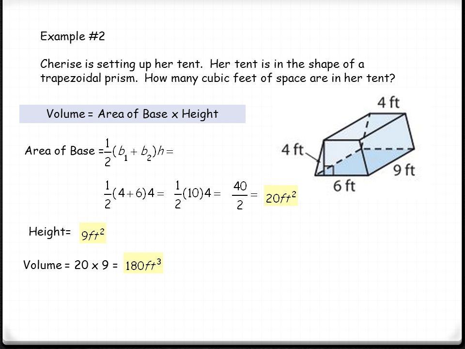 Volume of Triangular and Trapezoidal Prisms ppt video online